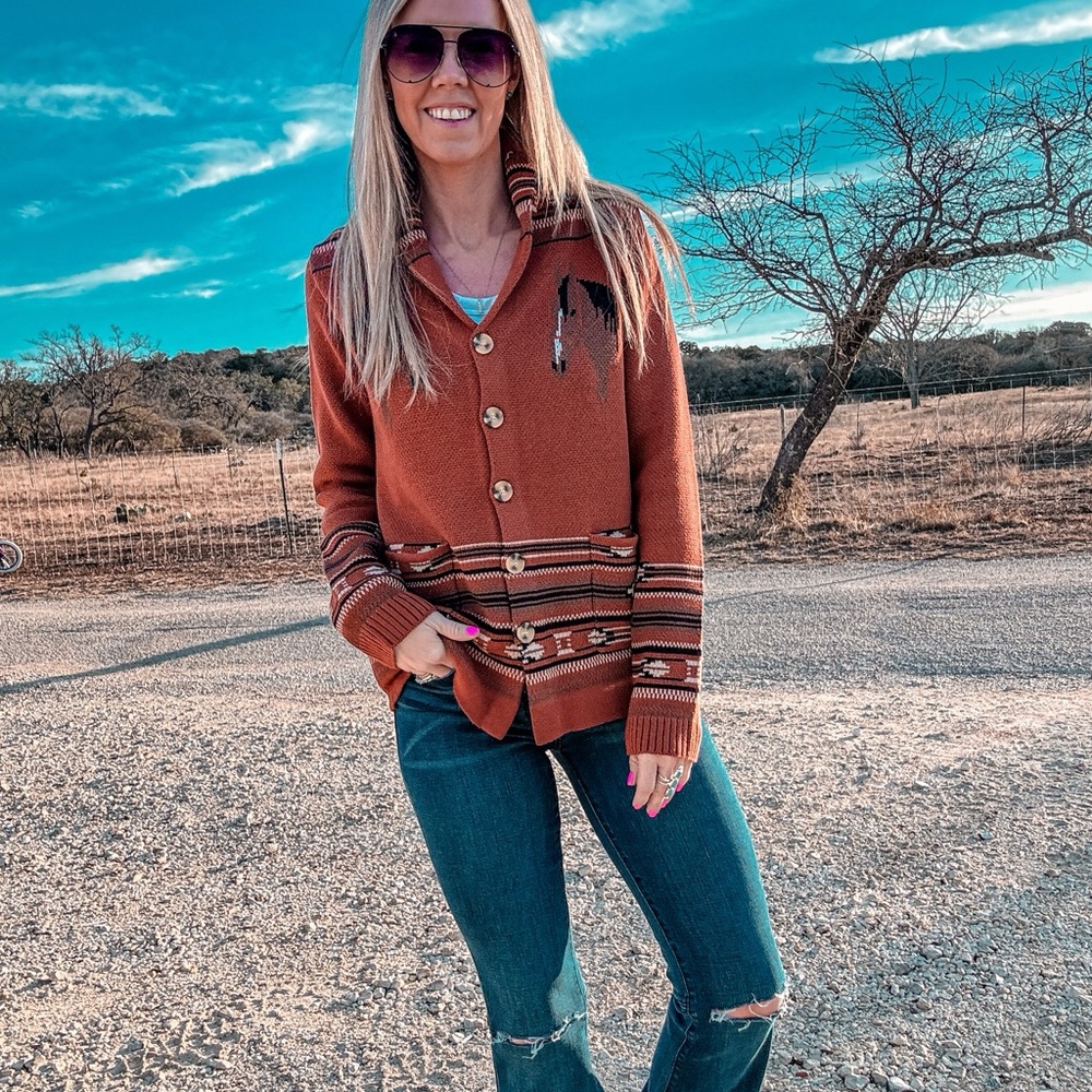 Cotton & Rye horse cardigan